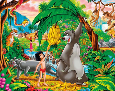 Puzzle 4w1 SuperKolor Disney Classic 21414