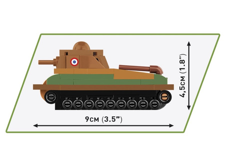 COBI Klocki HC WWII czołg Somua S-35 99 elementów 3093