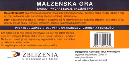 Gra Małżeńska + extra karty 19863