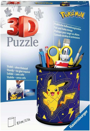 Puzzle 3D Przybornik 54 elementów, Pikachu  11257