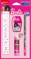 Barbie zestaw artykułów szkolnych 4 elementy 981867
