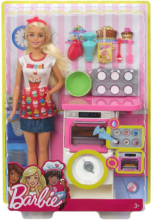 Barbie Domowe wypieki zestaw + lalka FHP57 FHP57