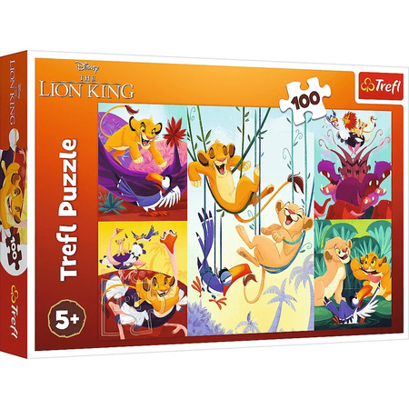 Puzzle 100 Dzielny Król Lew  16478
