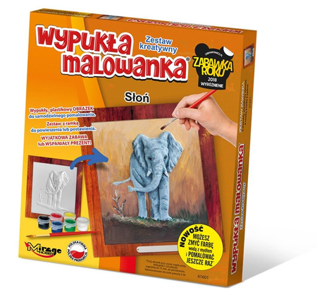 Słoń - wypukła malowanka 61601