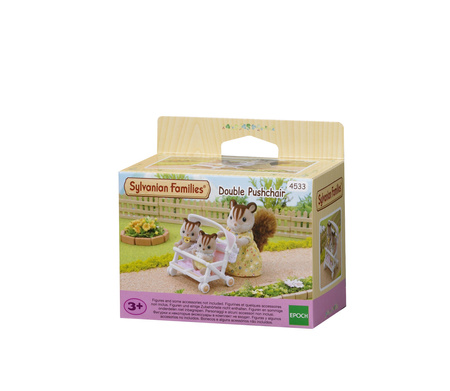 Sylvanian Podwójny wózek spacerowy  4533