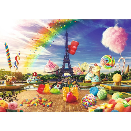 Puzzle 1000 elementów Funny Cities Słodki Paryż 10597