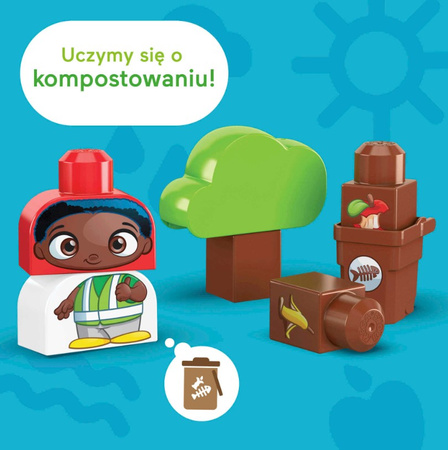 MEGA BLOKS Ekośmieciarka klocki EKO HDL06