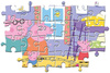 Puzzle 60 maxi Super Kolor Peppa Pig  26438