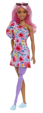 Barbie lalka Fashionistas z protezą  HBV21