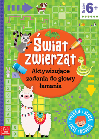 Świat zwierząt. Aktywizujące zadania do głowy łamania. Poznaję, myślę, liczę, koduję 521693