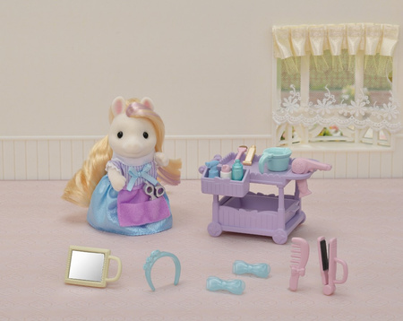 Sylvanian Families kucyk z długimi włosami + akcesoria 5644