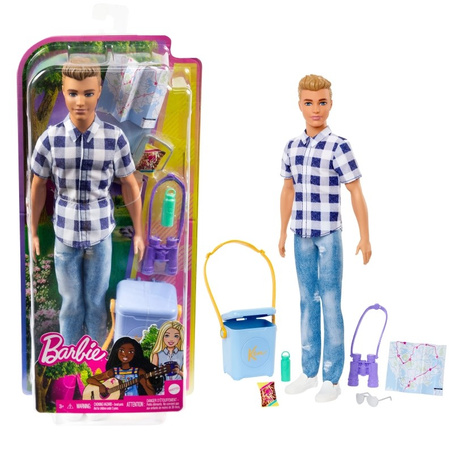 Barbie Kemping Ken lalka + akcesoria HHR66