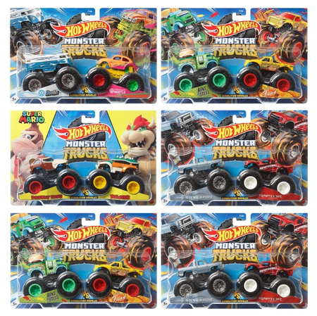 Hot Wheels Monster Truck 1:64 pojazdy 2-pack FYJ64