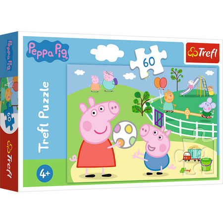 PUZZLE 60 Zabawy w gronie przyjaciół Świnka Peppa 17356 17356