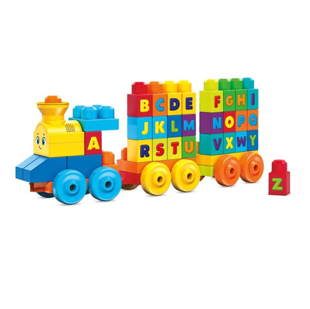MEGA BLOKS pociąg ABC z dźwiękiem  FWK22