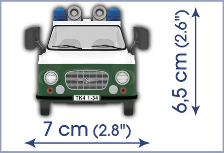 COBI CARS Youngtimer Barkas B1000 Polizei 157 klocków 24596 24596