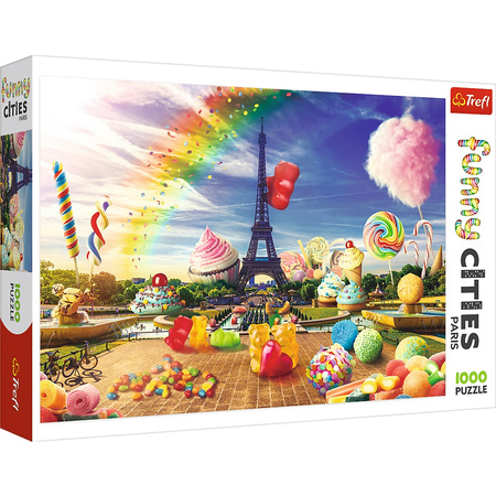 Puzzle 1000 elementów Funny Cities Słodki Paryż 10597