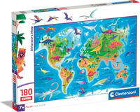 Puzzle 180 Super Kolor Dinosaurs map  29790