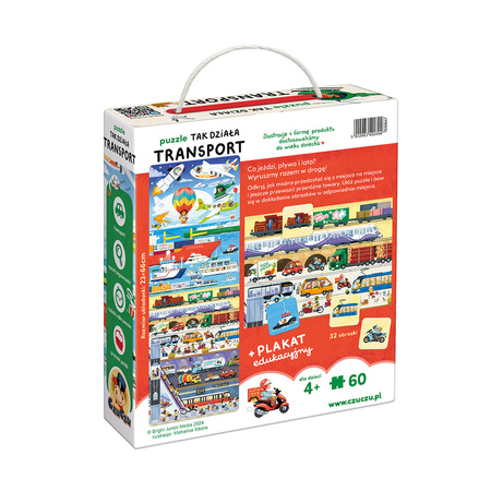 CzuCzu Puzzle Tak działa Transport 4+ 92894