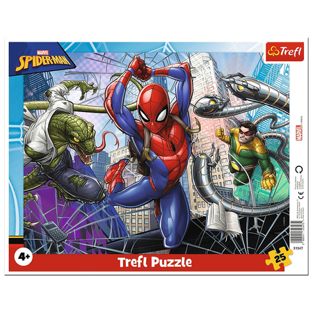 PUZZLE Ramkowe 25 Odważny Spiderman 31347 31347