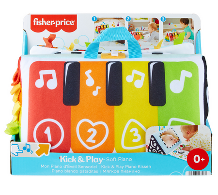 MATTEL Fisher-Price miękkie pianinko z światłem i muzyką HND54