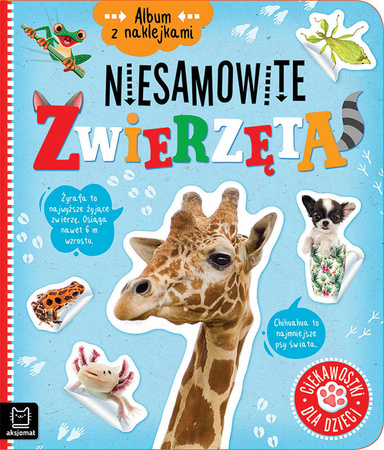 Album z naklejkami. Niesamowite zwierzęta. Ciekawostki dla dzieci 3537