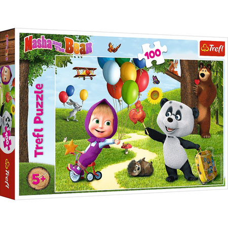 PUZZLE 100 Masza i przyjaciele Masza i Niedźwiedź  16370