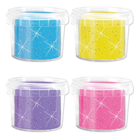 Błyszcząca Ciastolina 4x90g  00515