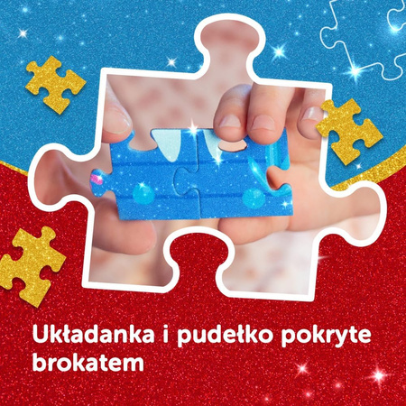 Puzzle 100 Glitter Brokatowe Trefliki  14833