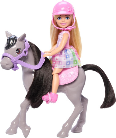 Barbie Chelsea Lalka + kucyk HTK29