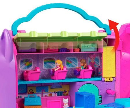 Polly Pocket zestaw samolot Kotolot HWP19