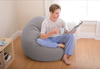 Pufa flokowana Grey 107x104x69  68579
