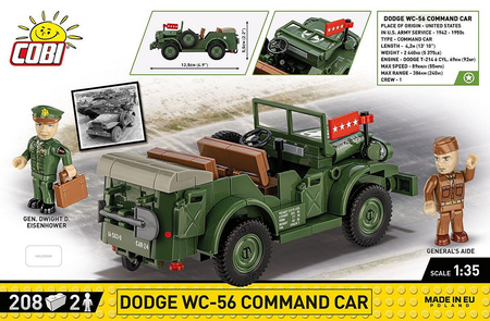 Historical Collection WWII Dodge WC-56 Command Car 208 elementów 3111