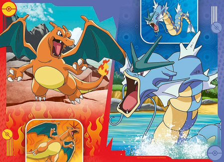 Puzzle 4x100 elementów Pokemon 06929