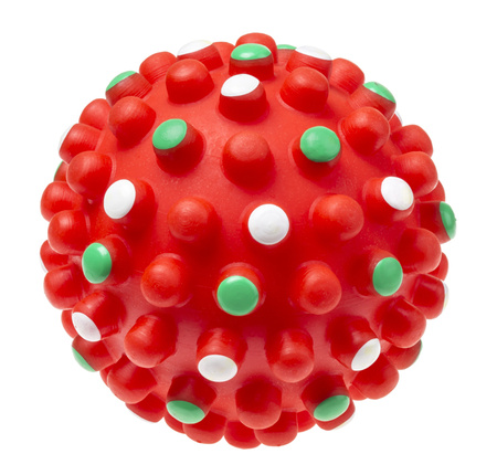 Piłka wzmocniona piszcząca 11,2cm 214