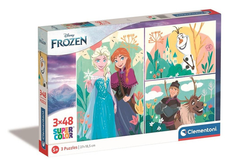 Puzzle 3x48 SuperKolor Disney Fozen  25284