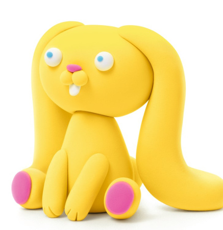 TM TOYS Hey Clay puchate zwierzaki Królik 3-pak  00268