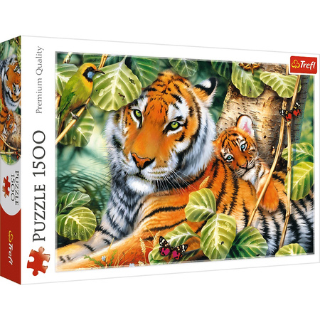 Puzzle 1500 elementów Dwa Tygrysy 26159