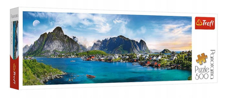 PUZZLE 500 Panorama archipelag Lofoty, Norwegia  29500
