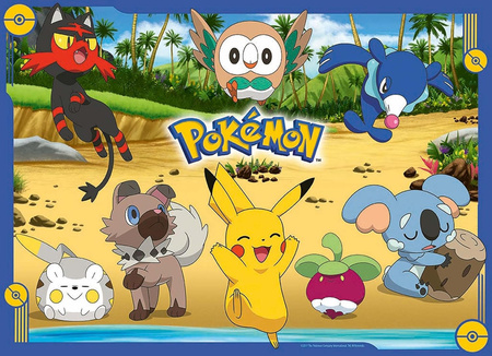 Puzzle 4x100 elementów Pokemon 06929
