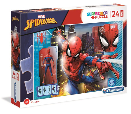 Puzzle 24 maxi Super Kolor Spiderman  28507