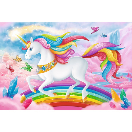 PUZZLE 100 W kryształowym świecie jednorożców 16364 16364