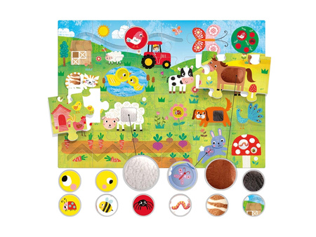 HEADU Montessori Puzzle sensoryczne wiek 1-4 MU23592