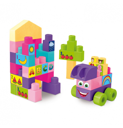 Big Blocks klocki 26 elementów różowe 41590
