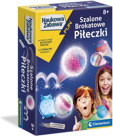 Naukowa zabawa Szalone brokatowe piłeczki 50702