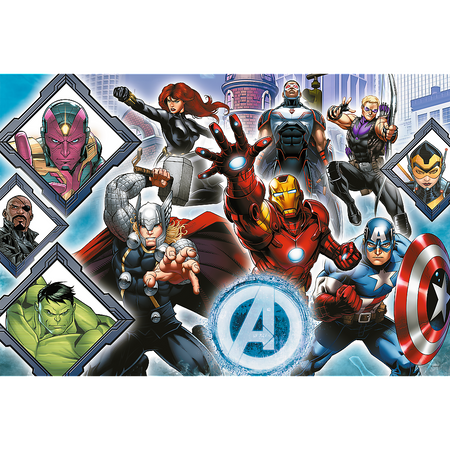 Puzzle Super Shape XL 104 elementy Twoi Ulubieńcy Avengers 50018