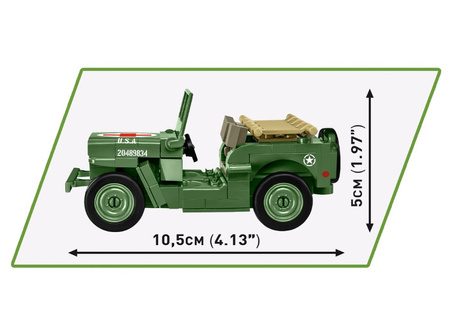 HC WWII Willys MB M2 Gun 150 elementów 2296