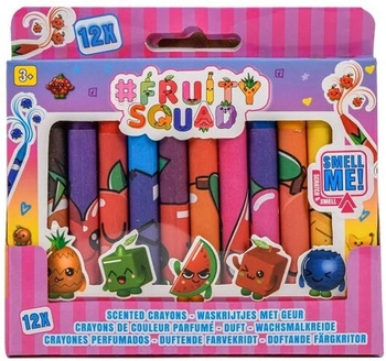 FRUITY SQUAD pachnące kredki 12 szt.  FS60354