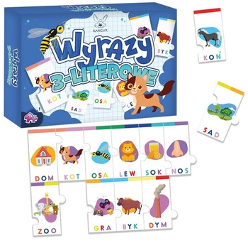 Wyrazy 3-literowe Puzzle 40575