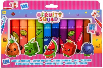 FRUITY SQUAD pachnące pisaki 12 szt.  FS60353